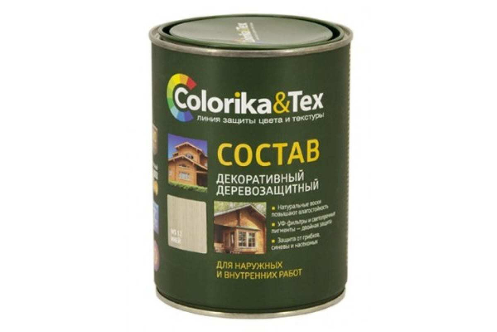 СОСТАВ ДЕРЕВОЗАЩИТНЫЙ COLORIKA&TEX ДЕКОРАТ МАХАГОН WS07 0,8Л