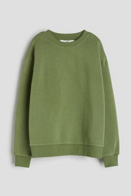 H&M Базовая однотонная толстовка, хаки