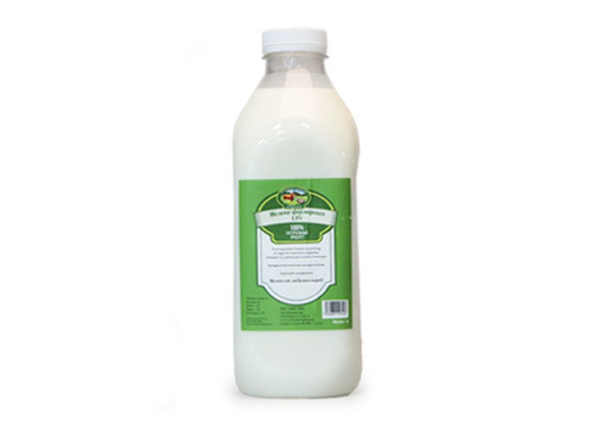 Молоко коровье фермерское "Муслим" 3.5%, 1л