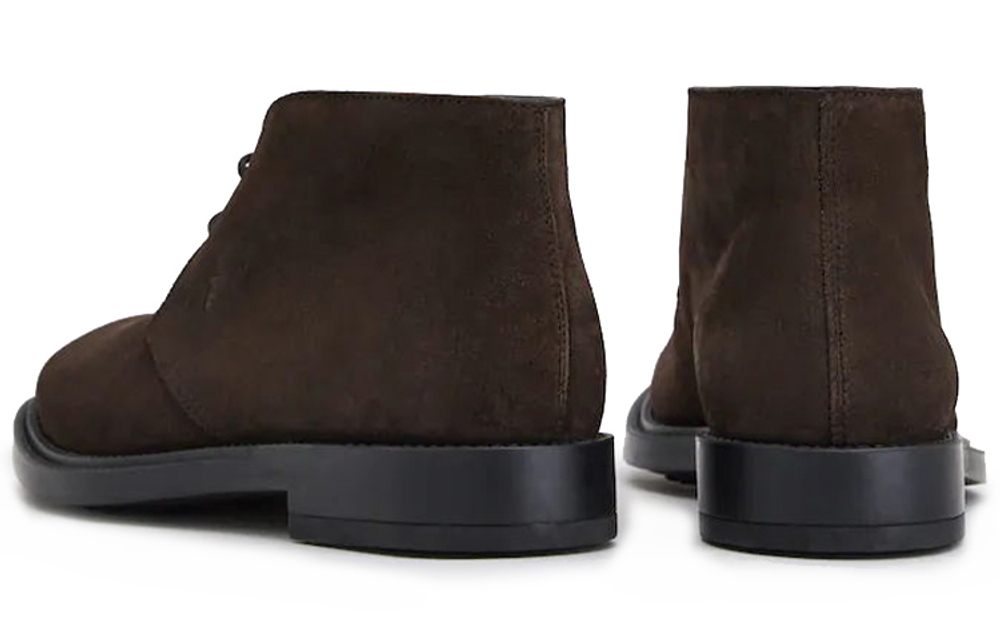 TOD"S Desert Almond Toe Ankle Boots