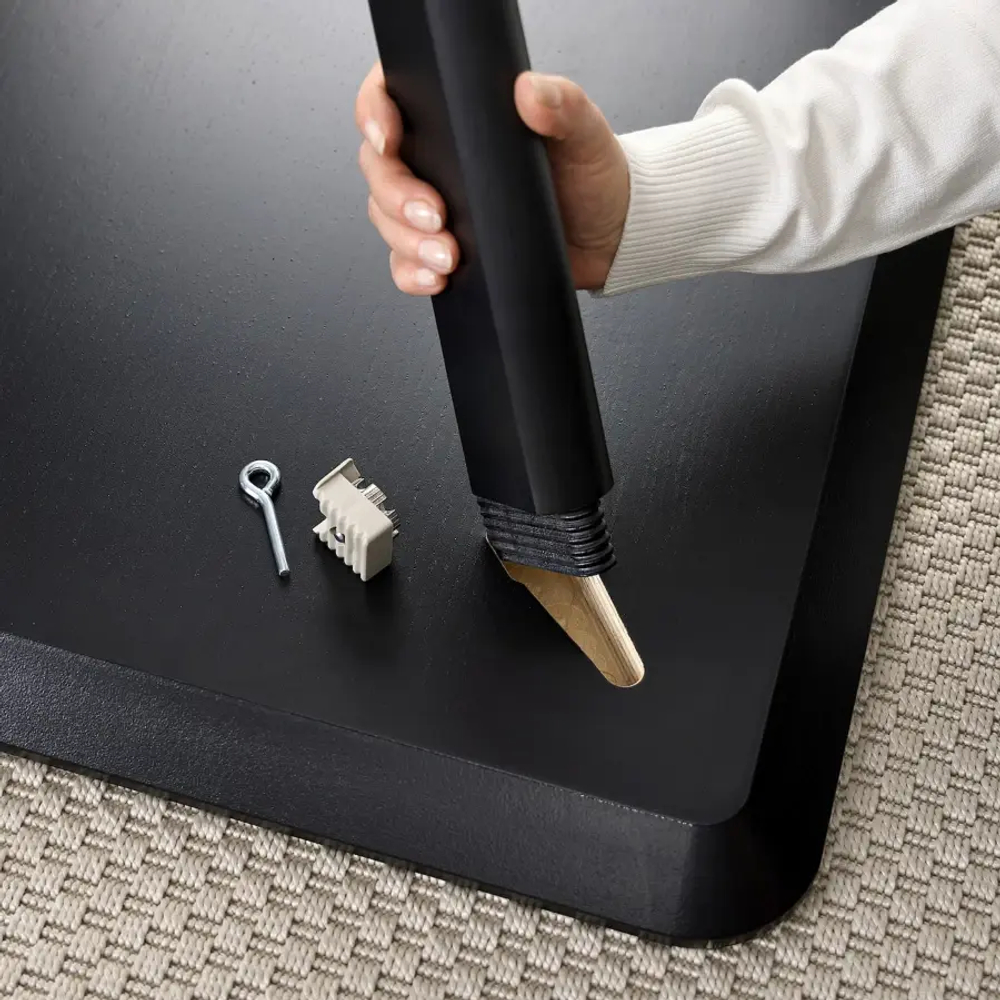 Стол и 2 стула -LISABO / LISABO IKEA/ ЛИСАБО ИКЕА, 88х74х46 см, черный