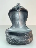 Статуэтка-подставка для мелочей 22*16см «Змея» (античное серебро)