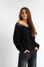 Джемпер с кружевом Vicolo