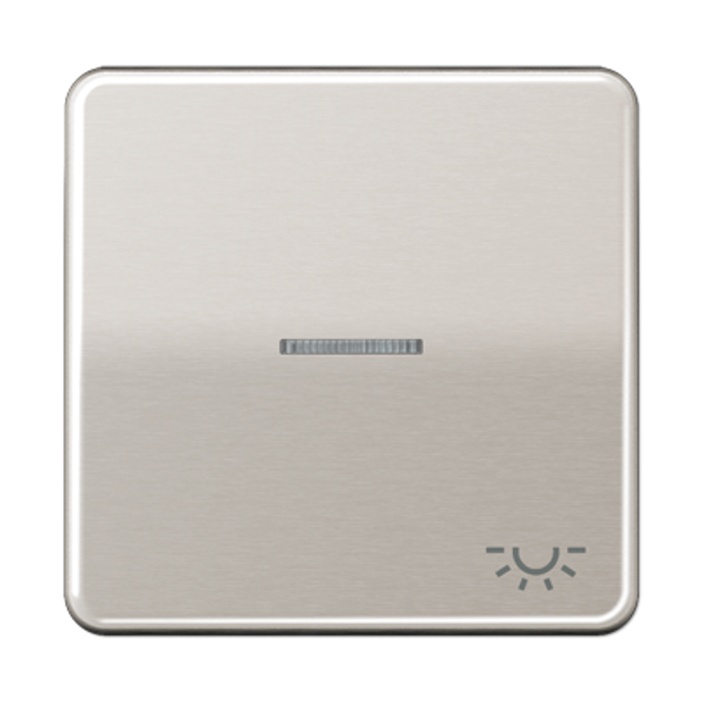 JUNG CD 500/CD plus Платина Клавиша 1-ая с/п с символом ОСВЕЩЕНИЕ, арт.CD590KO5LPT