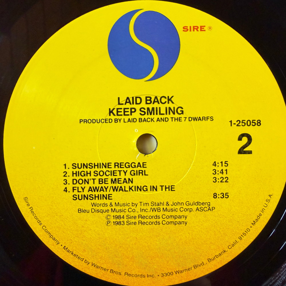Laid Back ‎– ...Keep Smiling (США 1984г.)