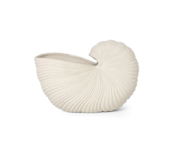 Ваза Ferm Living Shell Pot, Off-white, молочный