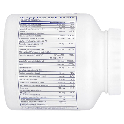 Pure Encapsulations, Nutrient 950® без меди, железа и йода, 180 капсул