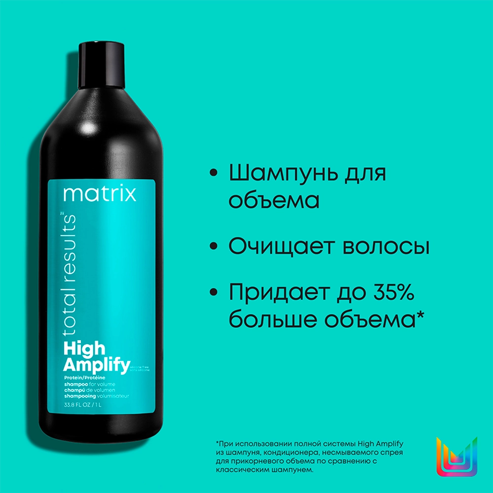 Шампунь с протеинами для объема тонких волос / HIGH AMPLIFY 1000 мл