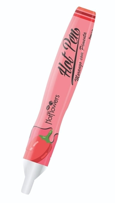 Ручка для рисования на теле Hot Pen со вкусом клубники и острого перца