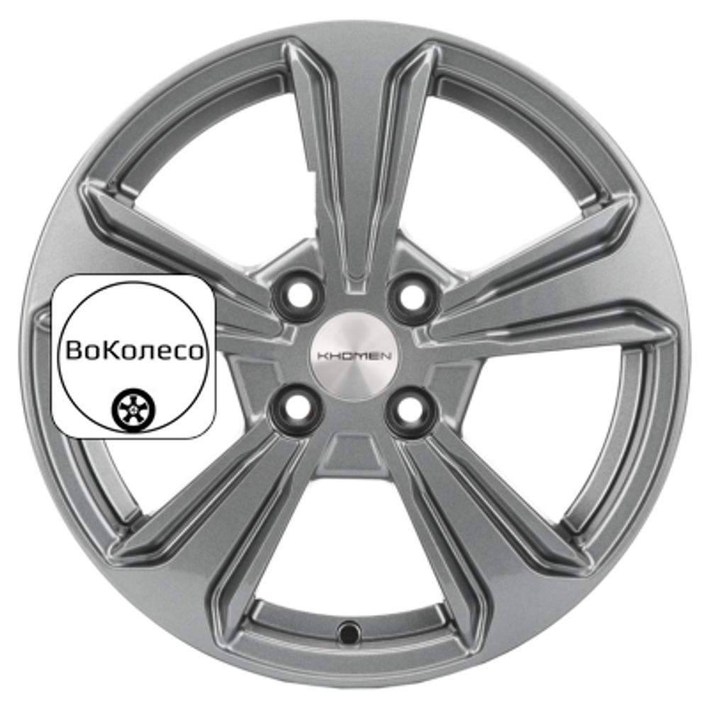 6x15/4x100 ET46 D54,1 KHW1502 (Rio/Solaris) Gray Khomen Wheels