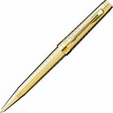 Ручка шариковая Parker Premier DeLuxe K562 Chiselling GT S0887960
