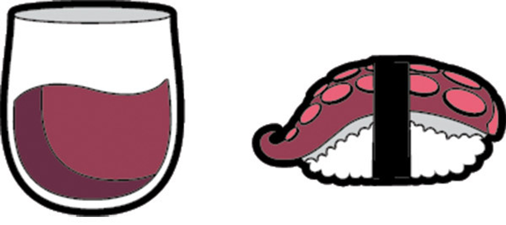 Виброгаситель теннисный Gamma String Things 2P - wine/octopus