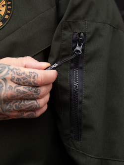 Куртка демисезонная Варгградъ на флисе мужская хаки