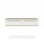 Подвесной туалетный столик консоль Royal 5210 эко (Макиато-р.черная)