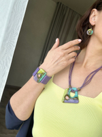 Браслет Cuero 3cm118 фиолет