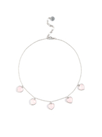 Чокер "Amour" с розовым кварцем Silver