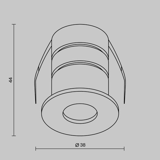 Уличный потолочный светильник Outdoor O511DL-L2B4K