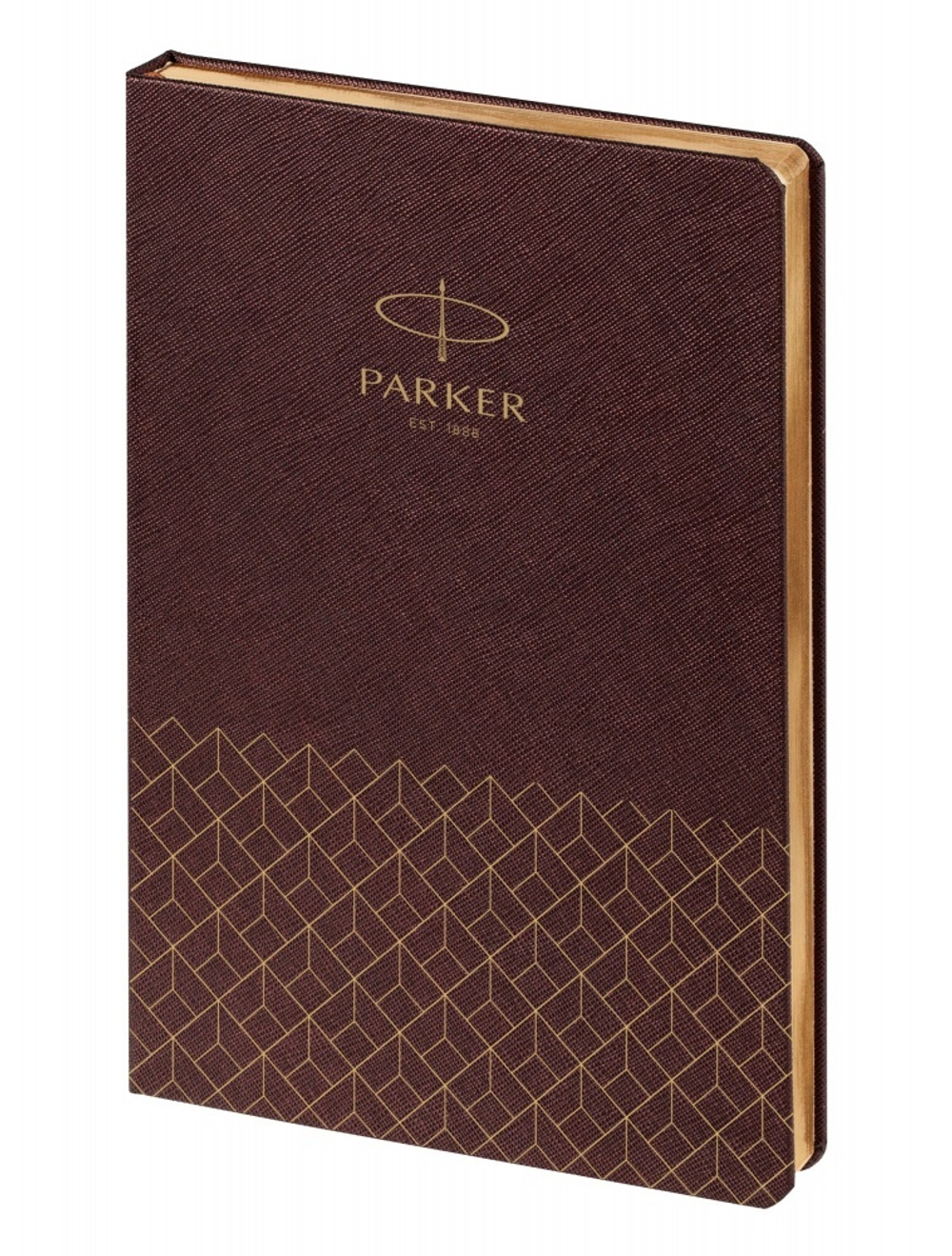 Ежедневник недатированный, коричневый c нанесением Logo Parker