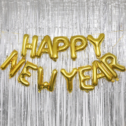 Набор букв "Happy New Year" золото металлик 41 см