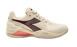 Женские Кроссовки теннисные Diadora Blushield Torneo 3 Clay - whisper wh/maroon ban/des