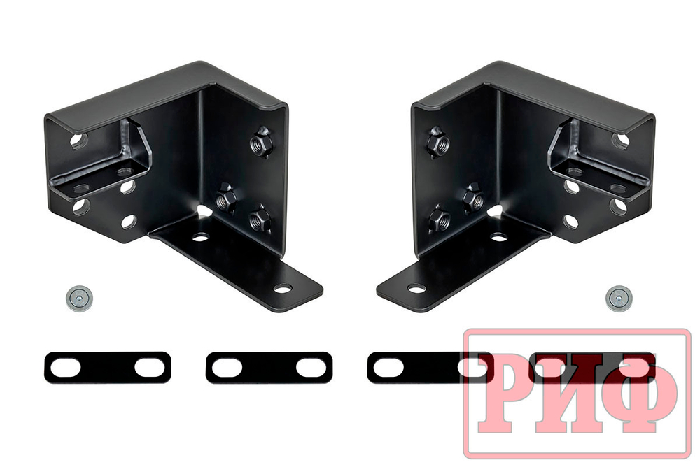 Бампер силовой задний УАЗ Хантер с фонарями, возможностью установки фаркопа, лифт 65 мм РИФ