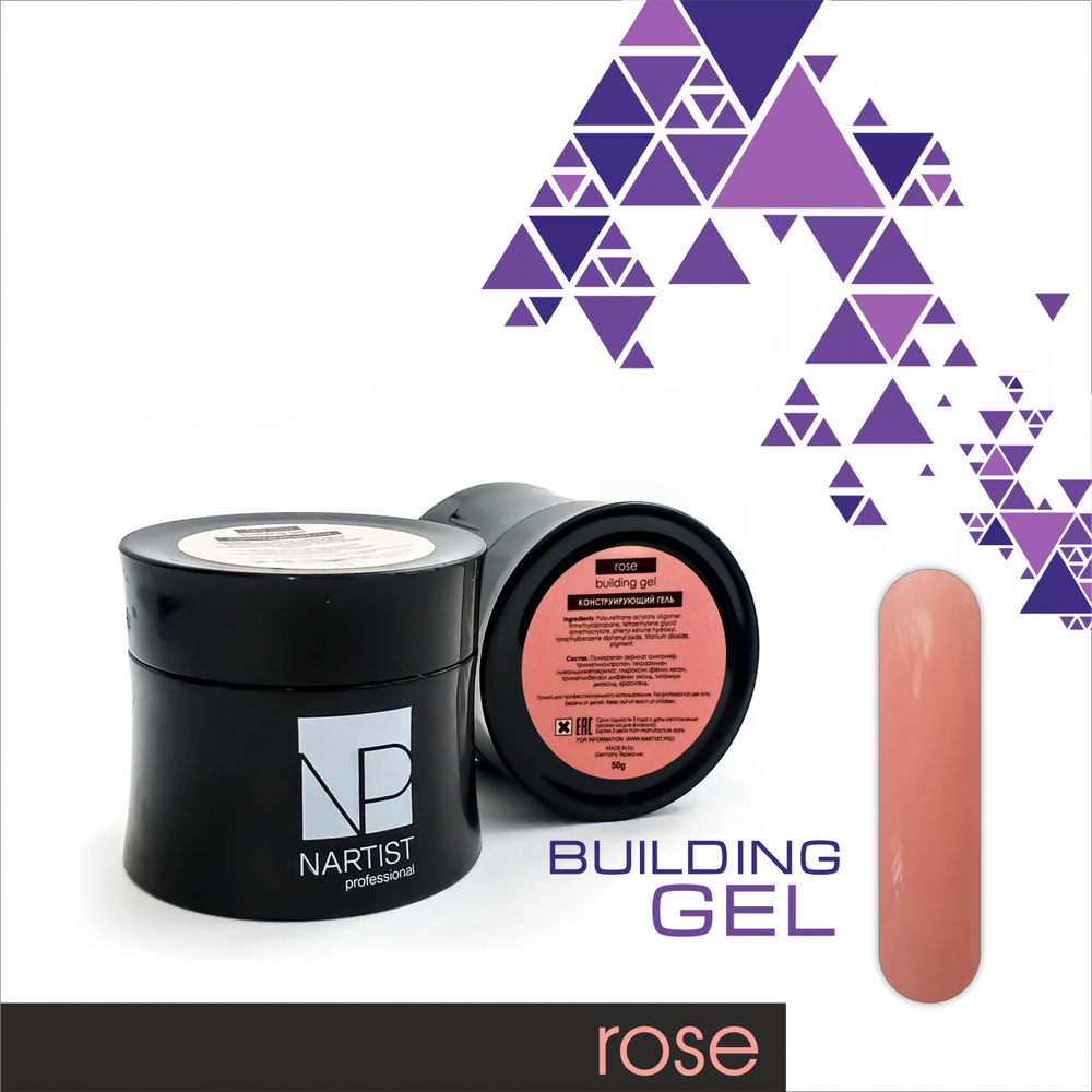 Building gel Rose Nartist 50g