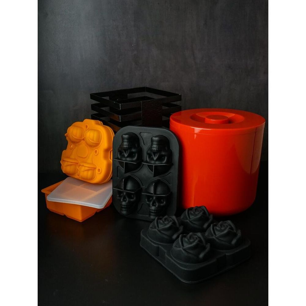 Форма для льда "Роза" 4 ячейки d6 см силикон B'Guys P.L.- Barbossa