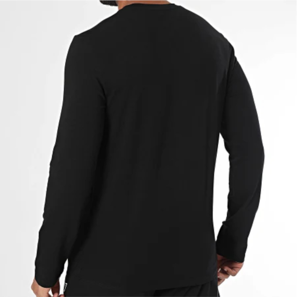 Мужская пижама черная: толстовка и штаны Emporio Armani 112033_4F516 00020