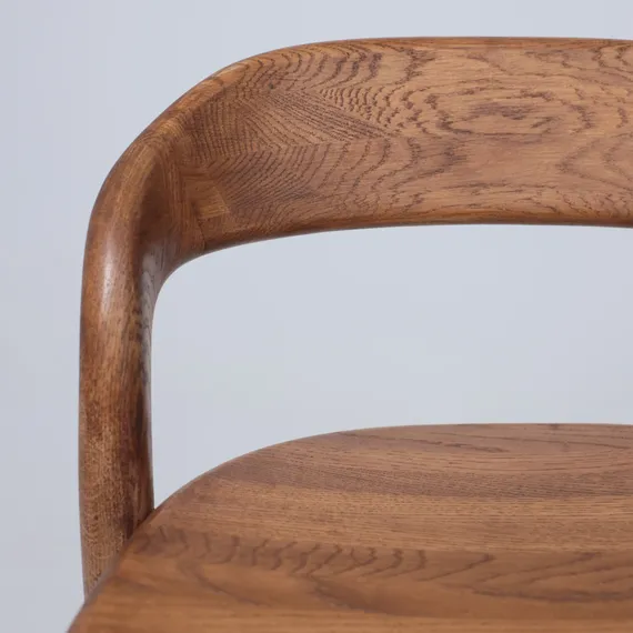 Барный стул Ofer из массива дуба темный