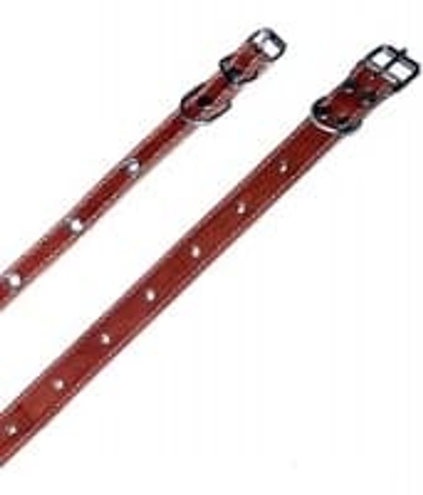 Ошейник шир. 14мм с подкладом и блочкой (007) длина 27-33см Ошейник шир. 14мм с подкладом и блочкой (007) длина 27-33см