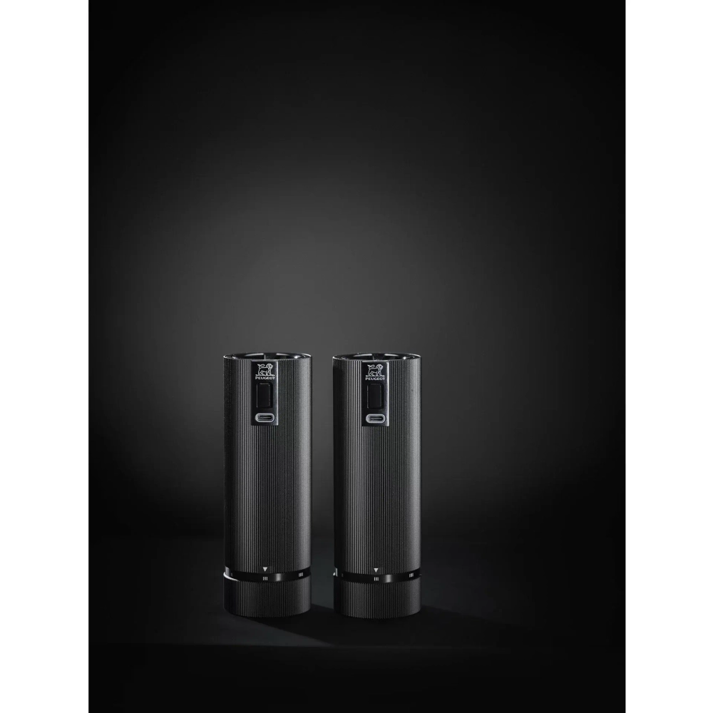 Peugeot Набор из 2 электрических мельниц Line Matt Black Limited Edition