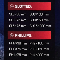 Набор отверток силовых ударных магнитных12пр. (SL: 6.5х38,3х75,5.5х75,6.5х100,8.0х150,10х200мм PH: 2х38,0х75, 1х75, 2х100, 3х150, 4х200мм), в кейсе Forsage F-21310