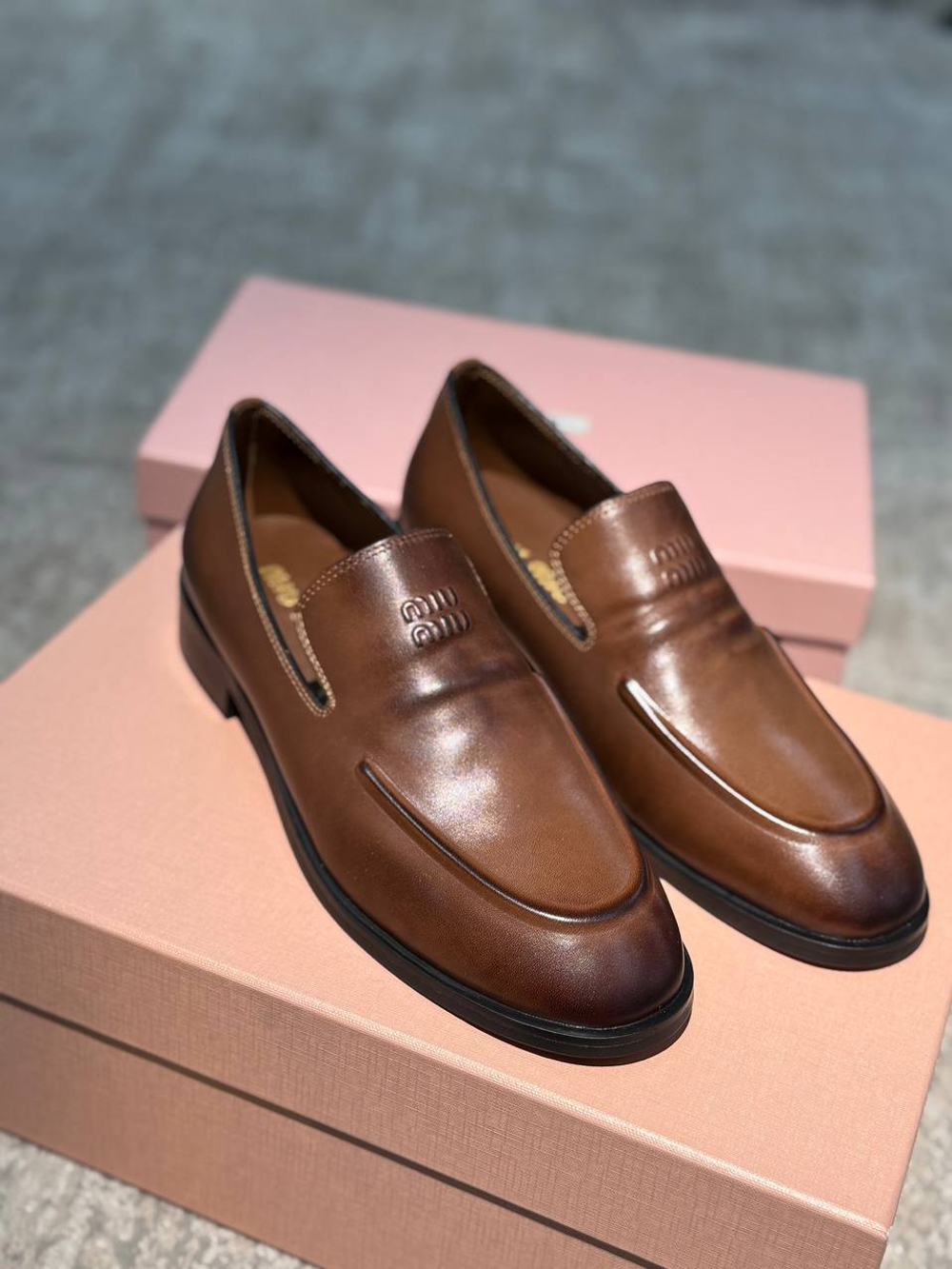 Лоферы MIU MIU