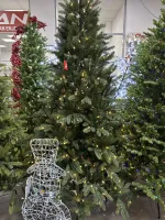 Елка с гирляндой "Никольская" (Литая хвоя) 210 см / 2,1 м