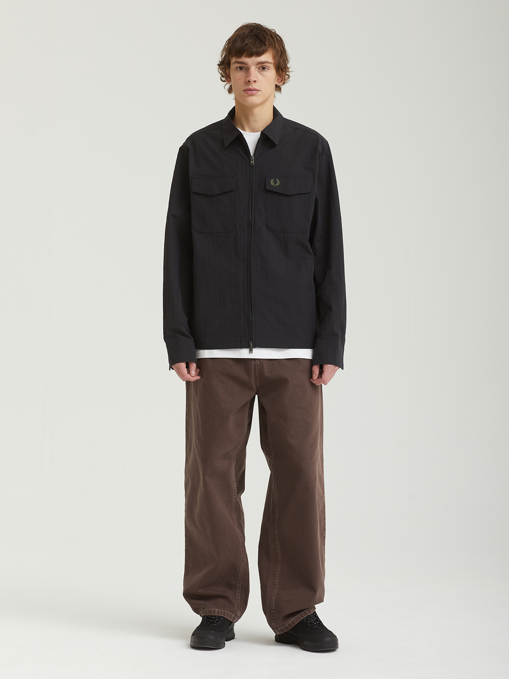 Мужская Рубашка Zip Through