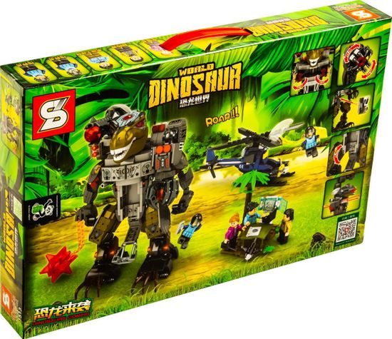 Конструктор Механический Тираннозавр-защитник 901 деталь