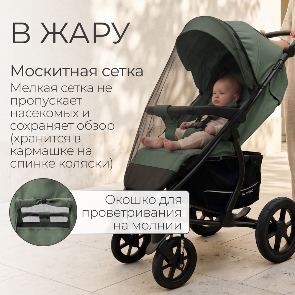 Прогулочная коляска BubaGO Model ONE