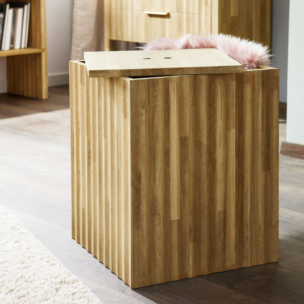 Стол журнальный Розенбург из массива дуба с местом для хранения, прикроватный кофейный столик для гостиной