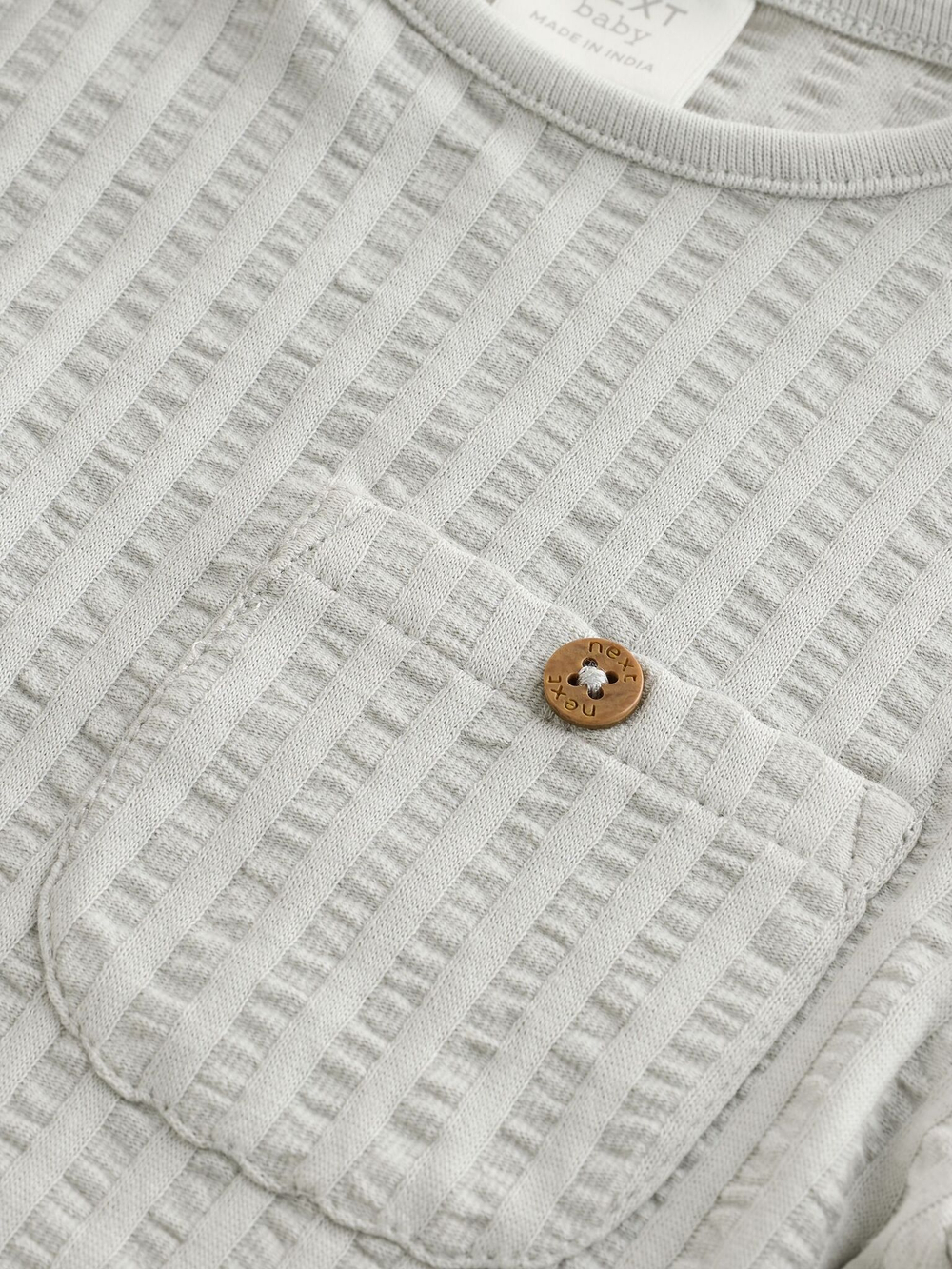 Боди с длинным рукавом для малышей Next B23-062, 3 шт., Серый, Желтый