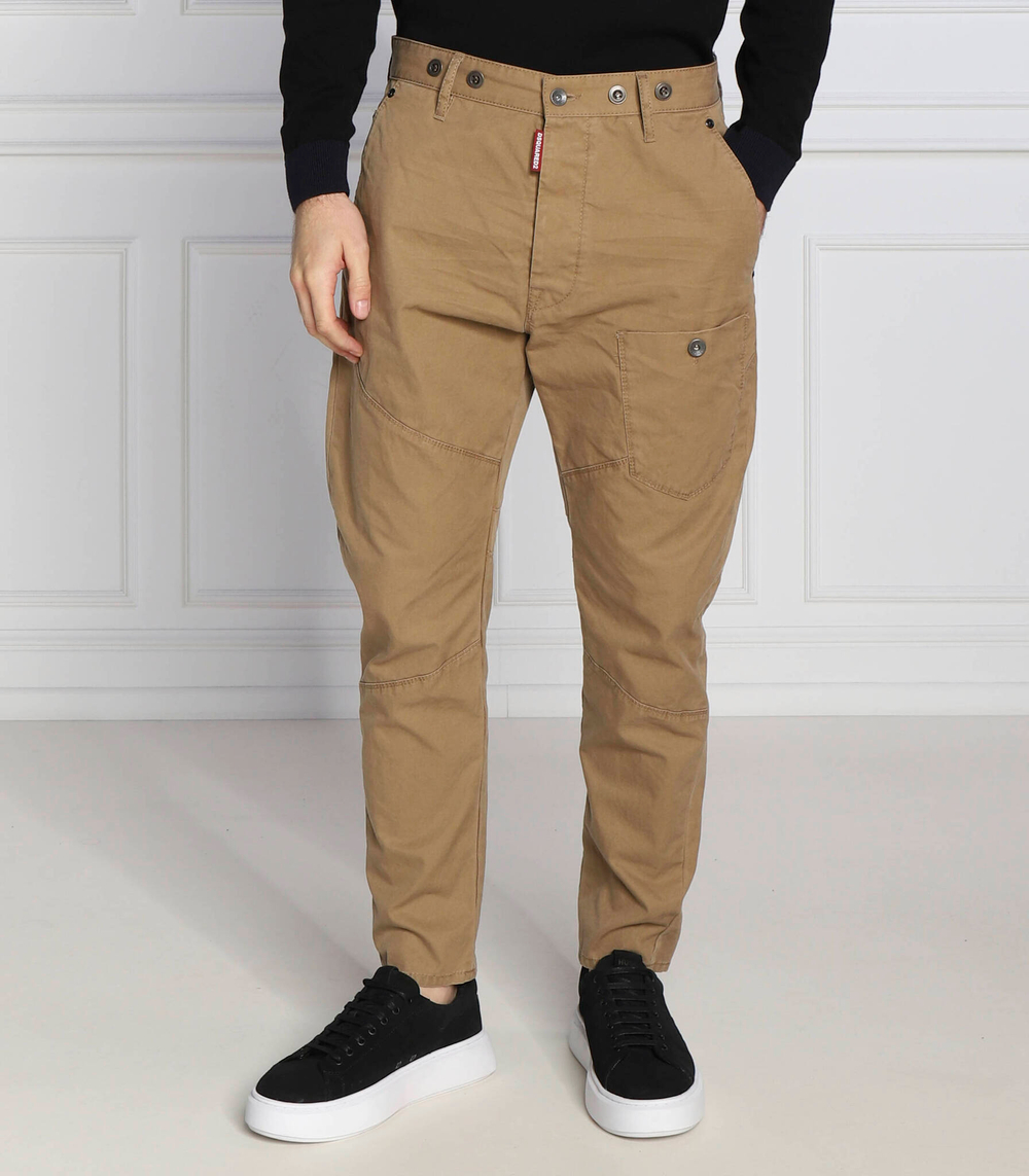 штаны карго work combat Dsquared2 - бежевый(S71KB0492 S41794)