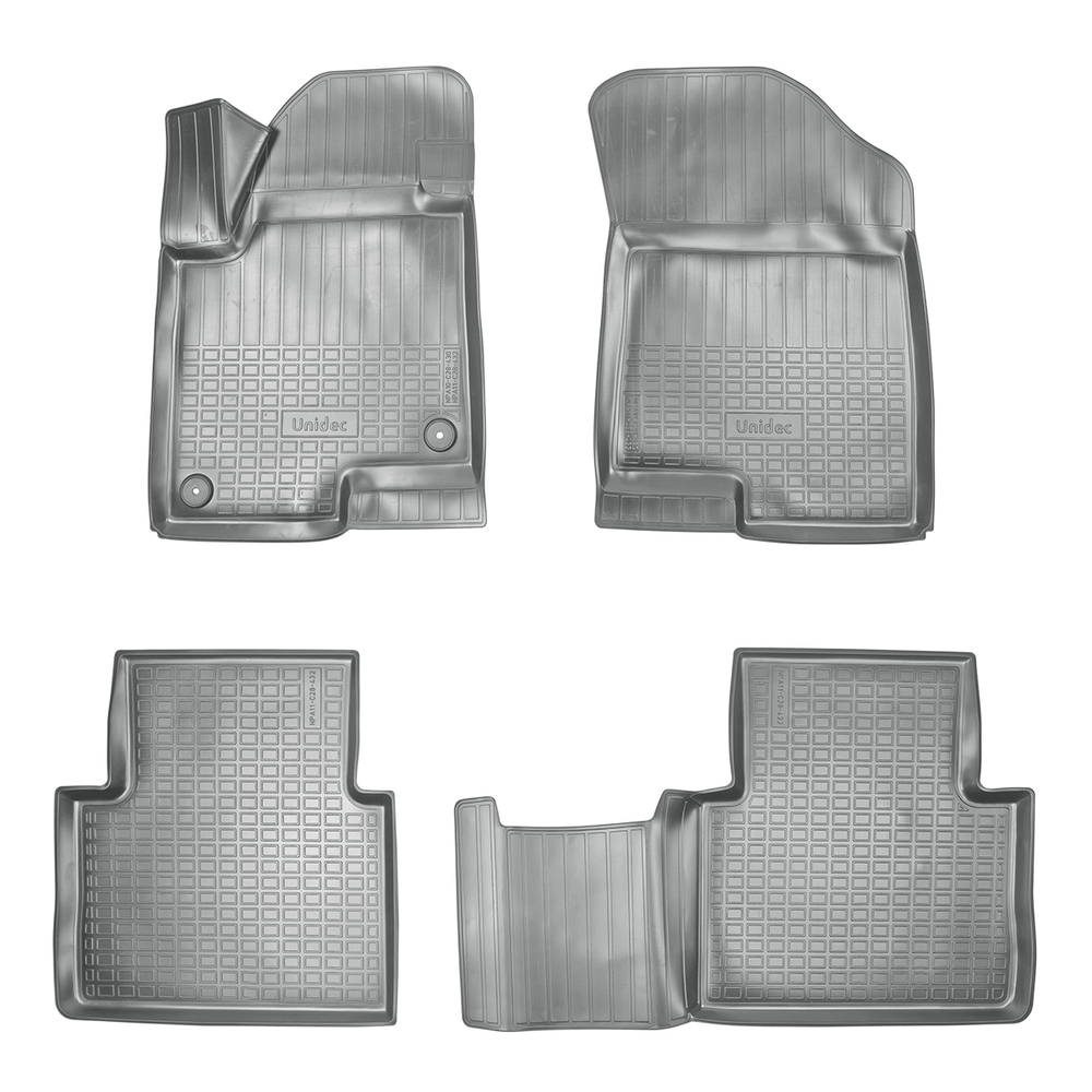 Ковры в салон Norplast/Unidec для Haval Jolion (2021-), Серый, полный привод, арт.NPA11-C28-432-G