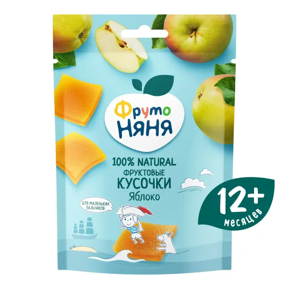 Кусочки фруктовые ФрутоНяня из яблок 53г с 12месяцев