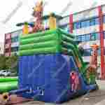 Надувной батут-горка "Веселые жирафы", 7*3,5*5 м