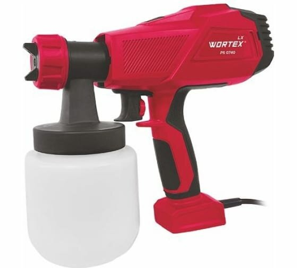 Краскораспылитель WORTEX LX PS 0740, воздушный, HVLP, с регулировкой формы факела
