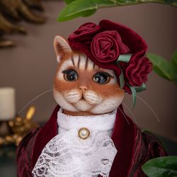 Кукла коллекционная Кошка Леди Парр