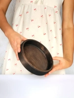 Тарелка деревянная из массива кедра