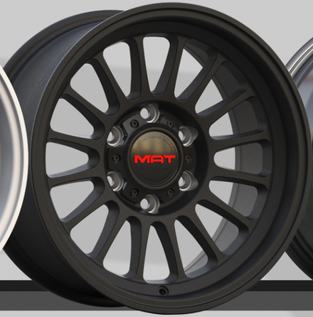 Диск колёсный кованый MAT offroad VB1015 R17 8,0 ET0 Matte Black