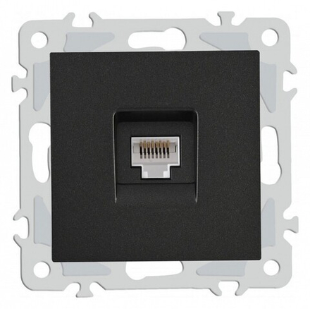 Розетка Ethernet RJ-45 без рамки Arte Milano am-206 206.45-1.black