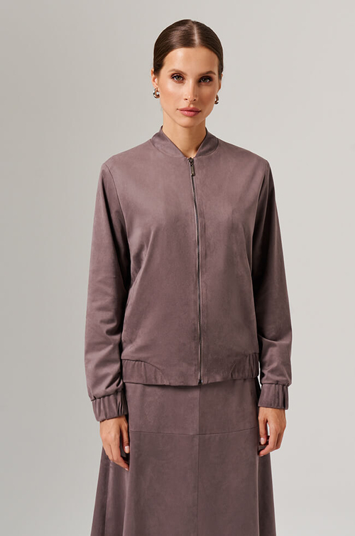 1906 Блузон женский (серо-розовый)