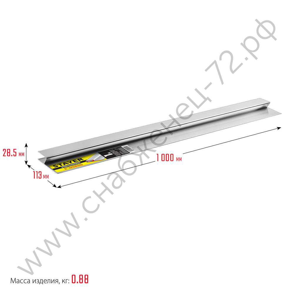STAYER 1 м, Правило штукатурное, Professional (10745-1.0)